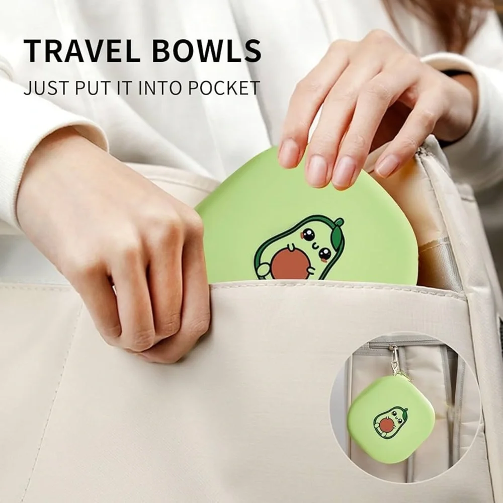 Travel Twin Pet Bowls for Cats or Dogs